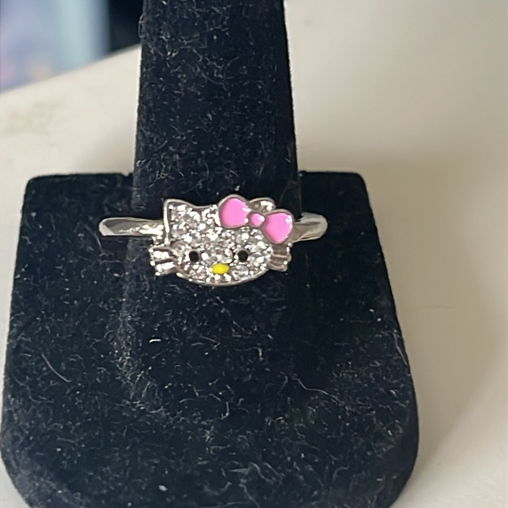 HELLO KITTY OPEN ADJUSTABLE RING-NWT - Picture 3 of 6